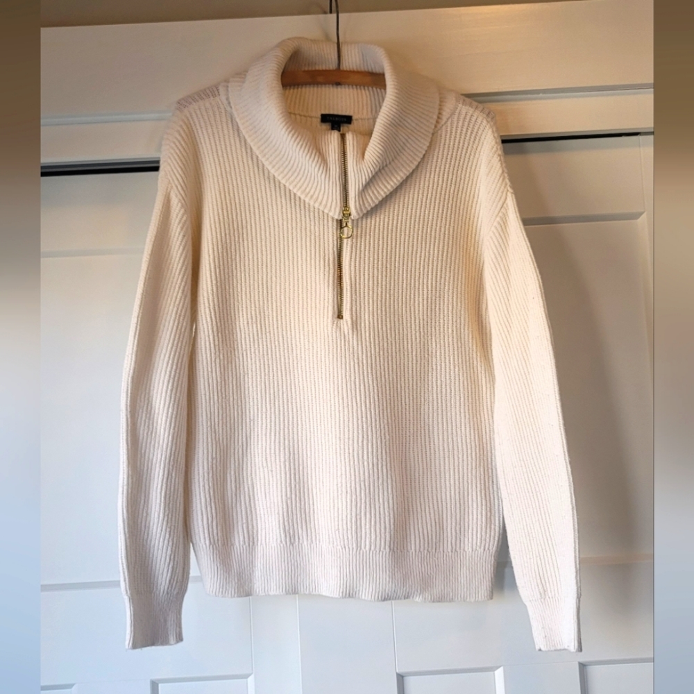 TALBOTS HALF ZIP SWEATER